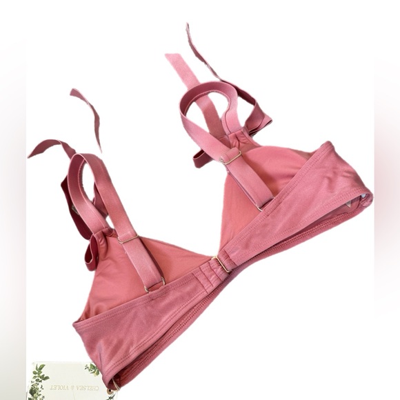 Pink swim top summer bikinis size medium - Picture 3 of 6